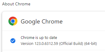 Chrome Version 123.0.6312.59