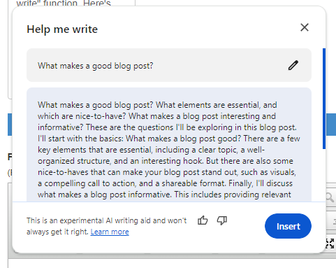 What Makes A Good Blog Post?