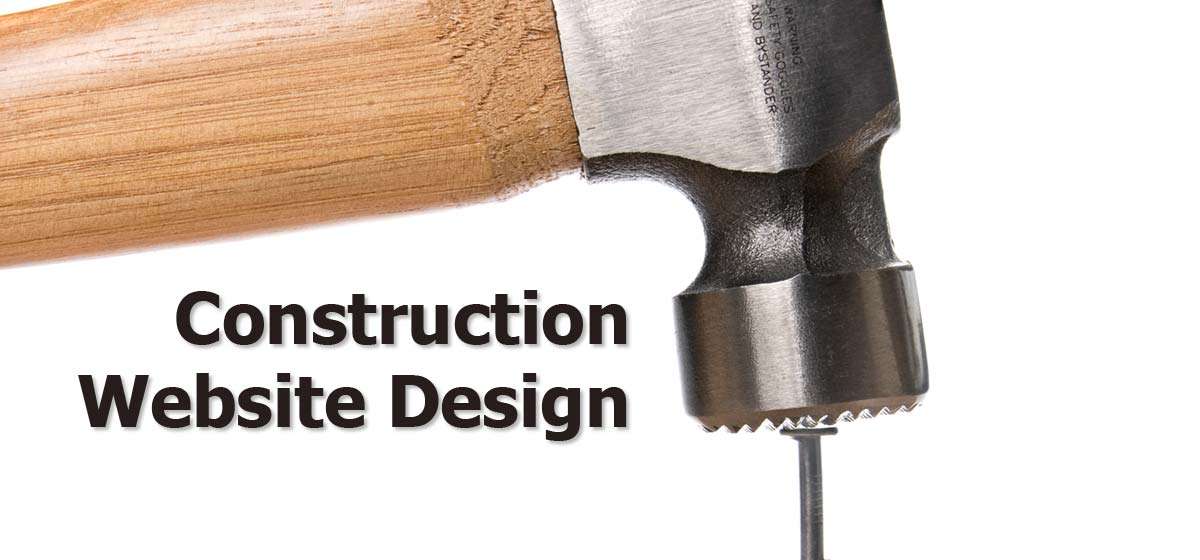 Construction Website Design - Hammer Hitting A Nail