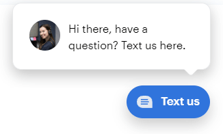 Chat or Text Option example on Moving Website Design