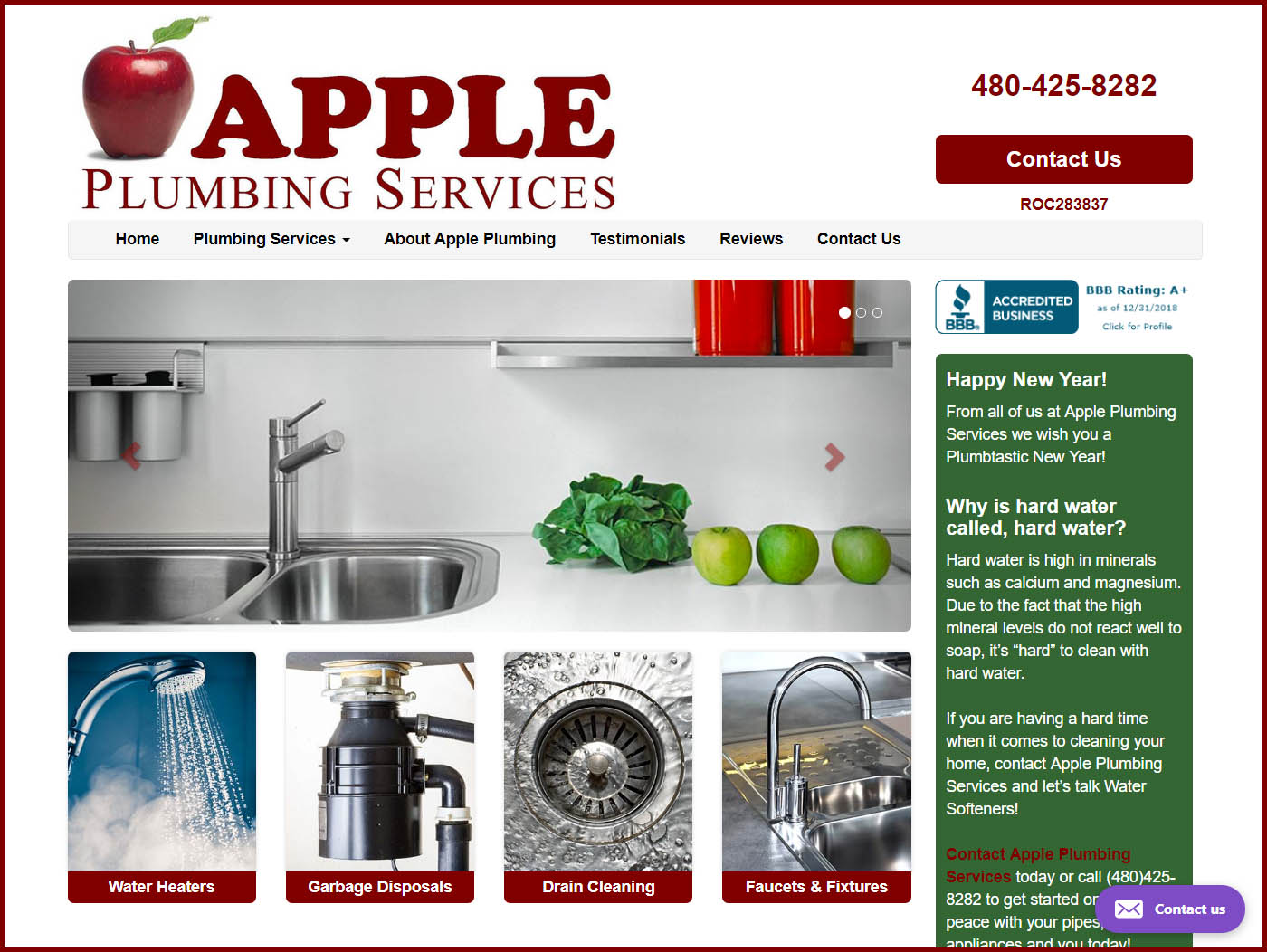 Plumbing Company Website Design