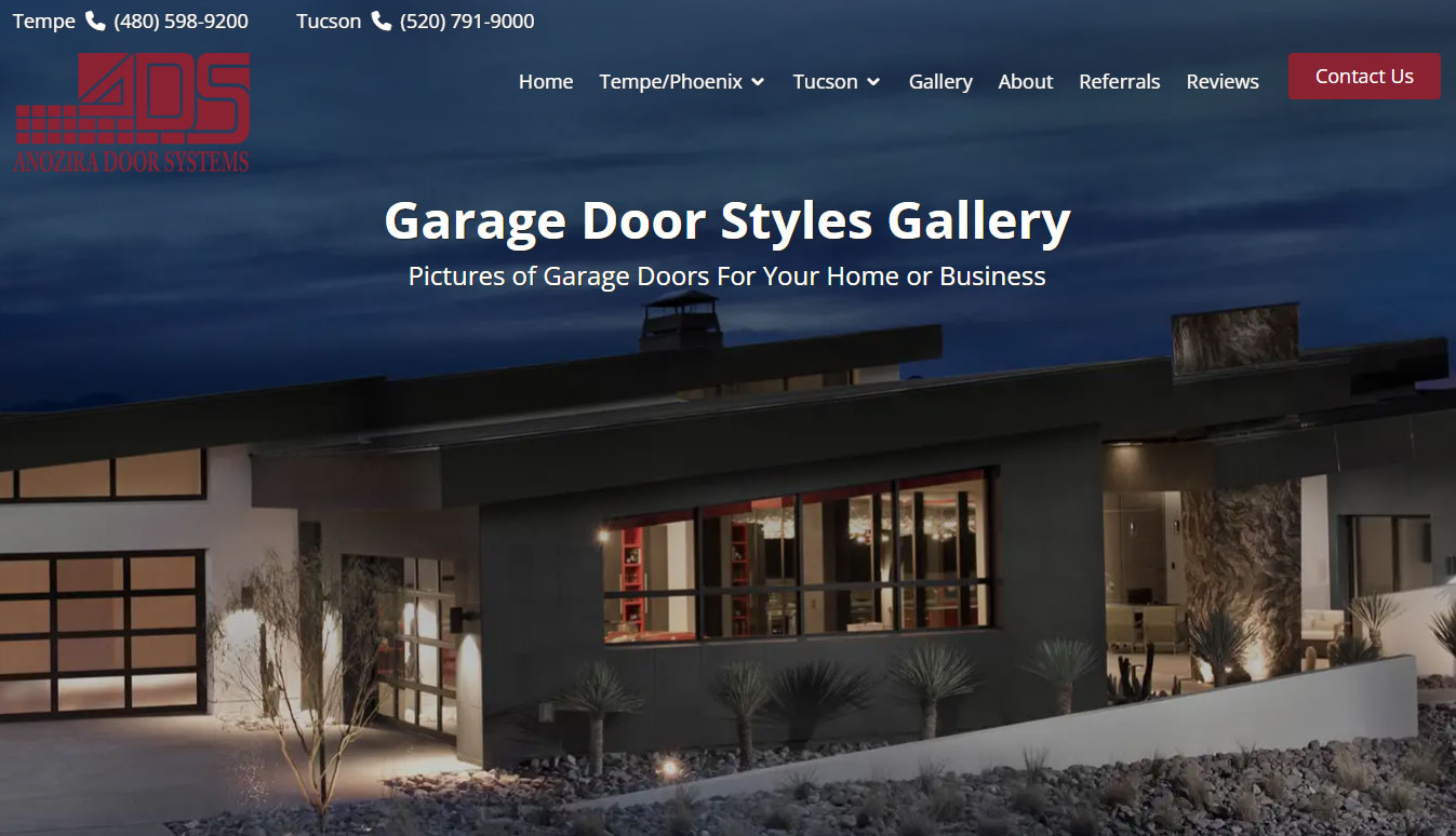 Contractor Gallery Homepage Web Design