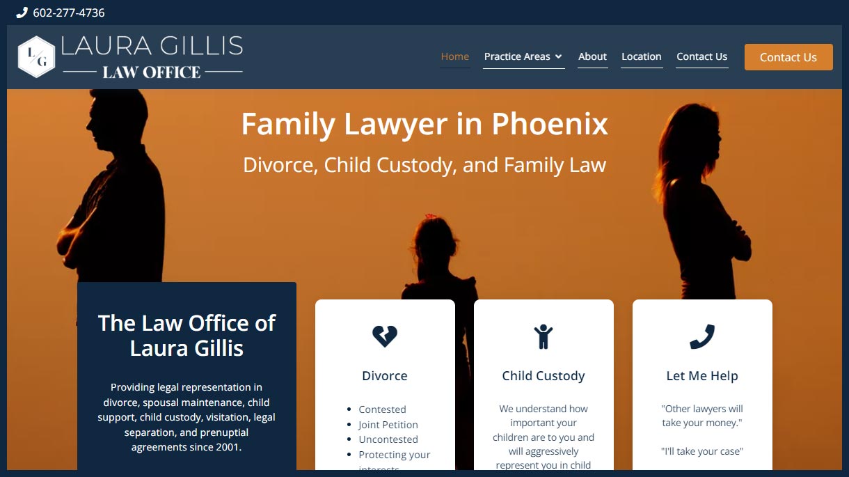 Website Design for Attorney Laura Gillis