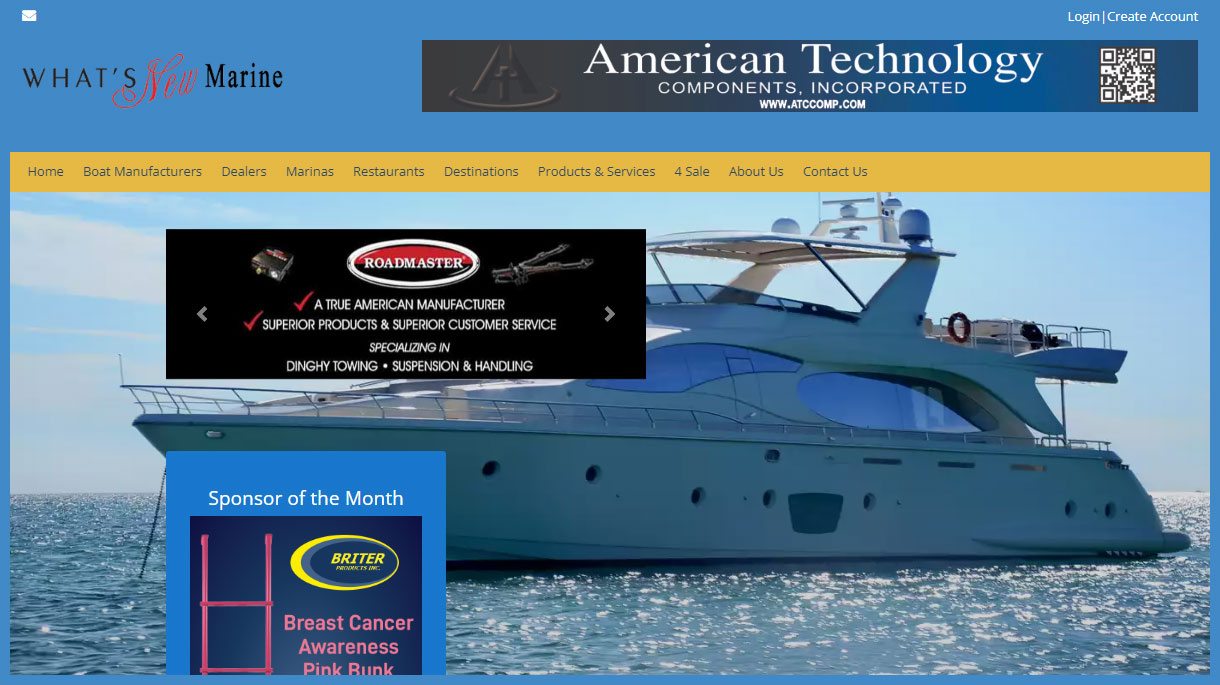 What's New Marine New Website Design