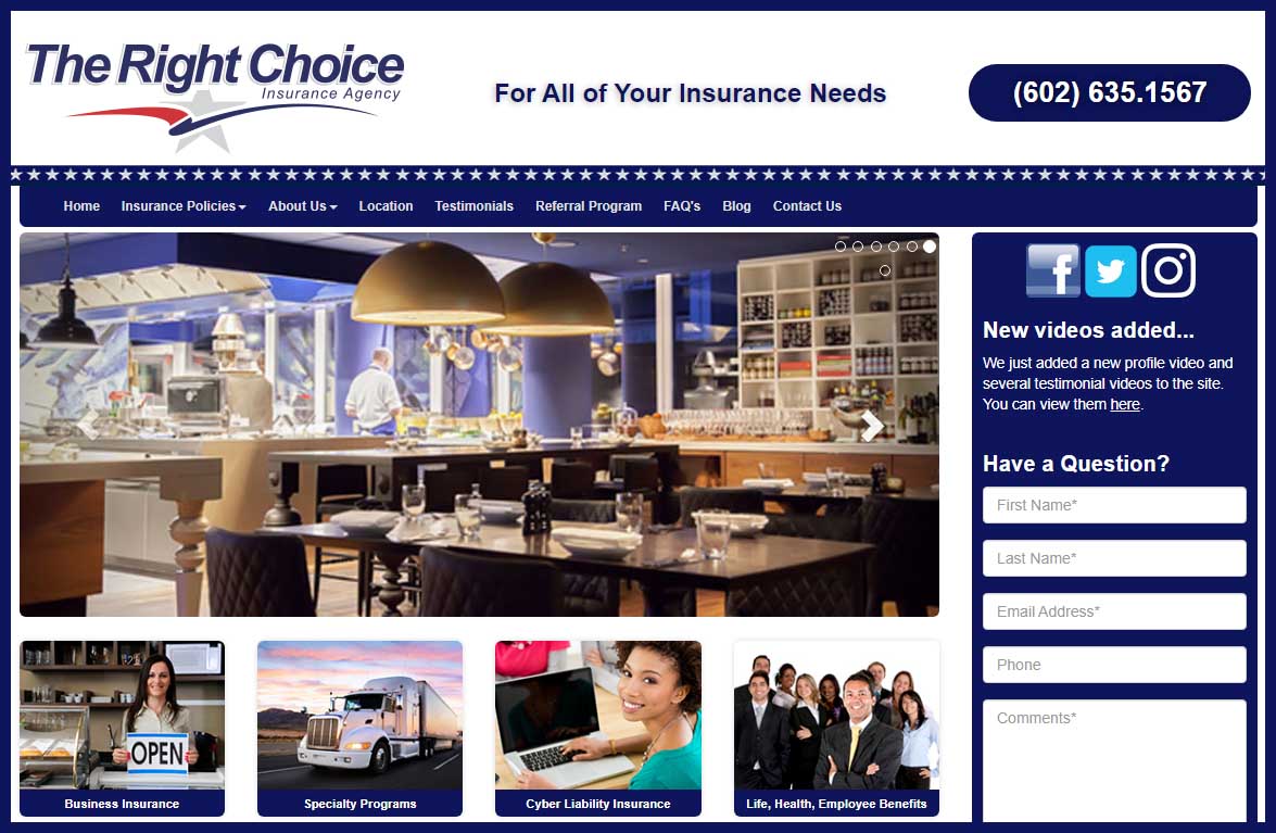 Insurance Agency Website Case Study