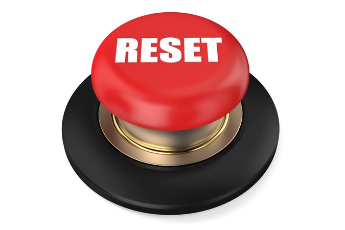 Website Redesign - Reset Button