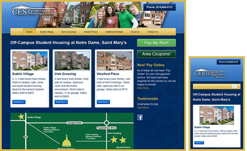 Responsive Web Design Site for Property Manager